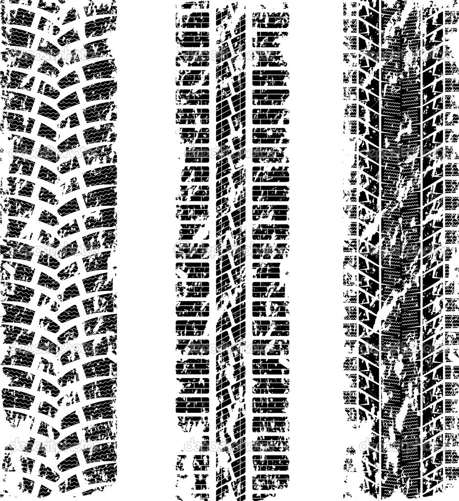 Tire Tracks Vector