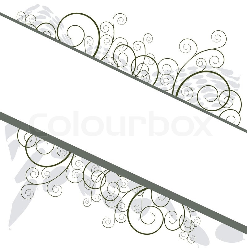 Vector Floral Swirl Border Vector Floral Swirl Border