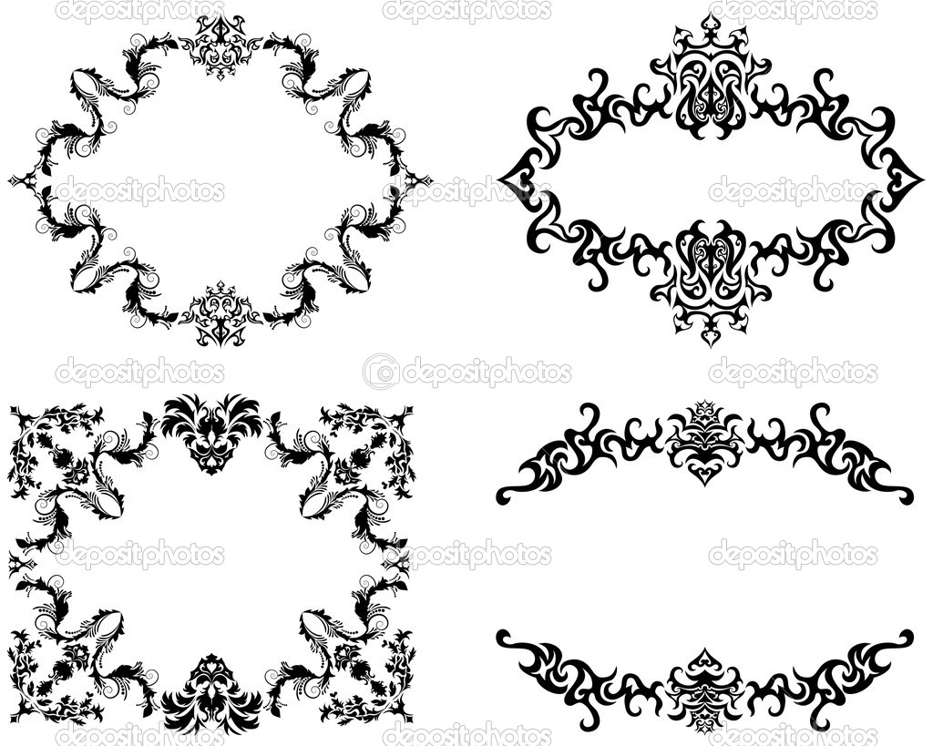 Vector Gothic Borders and Frames