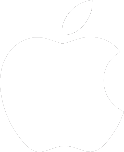 White Apple Logo Vector