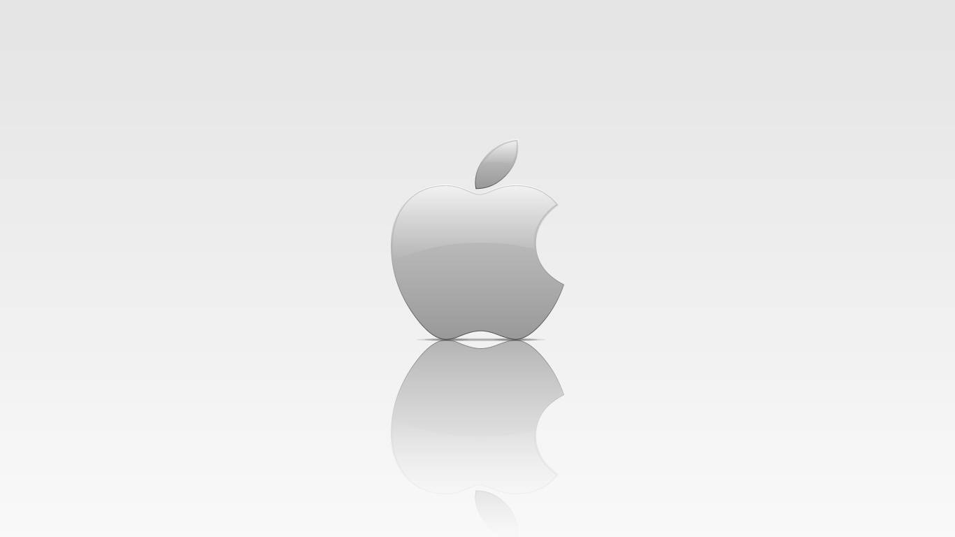 White Apple Logo