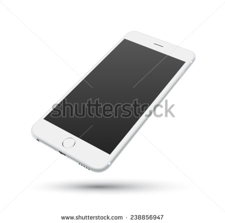 White Smartphone Vector