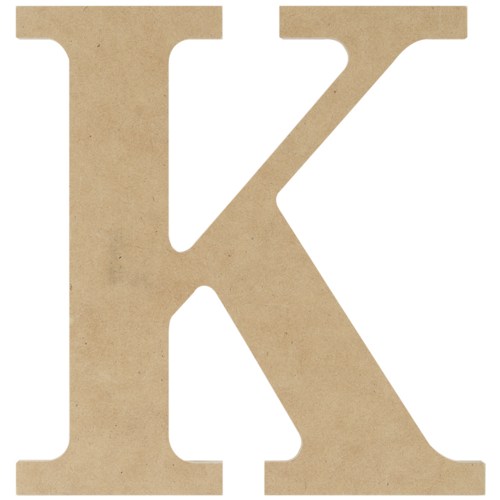 Wood Letter K