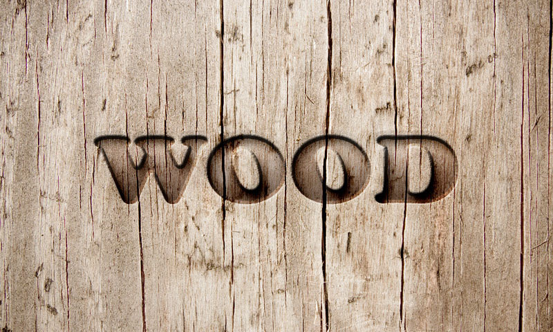 Wood Text Effect Photoshop