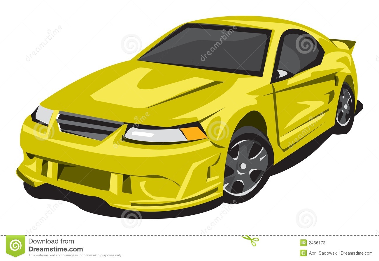 Yellow Sports Car