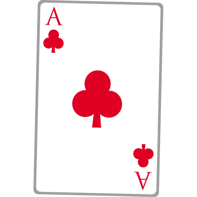 Ace Clubs Playing Card