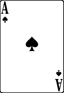 Ace of Spades Card Clip Art