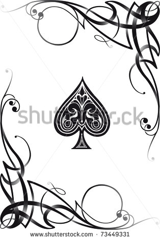 Ace of Spades Playing Card Tattoo