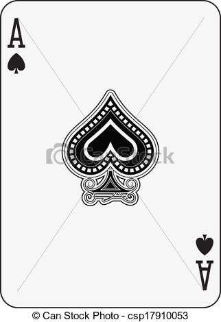 Ace of Spades Playing Card