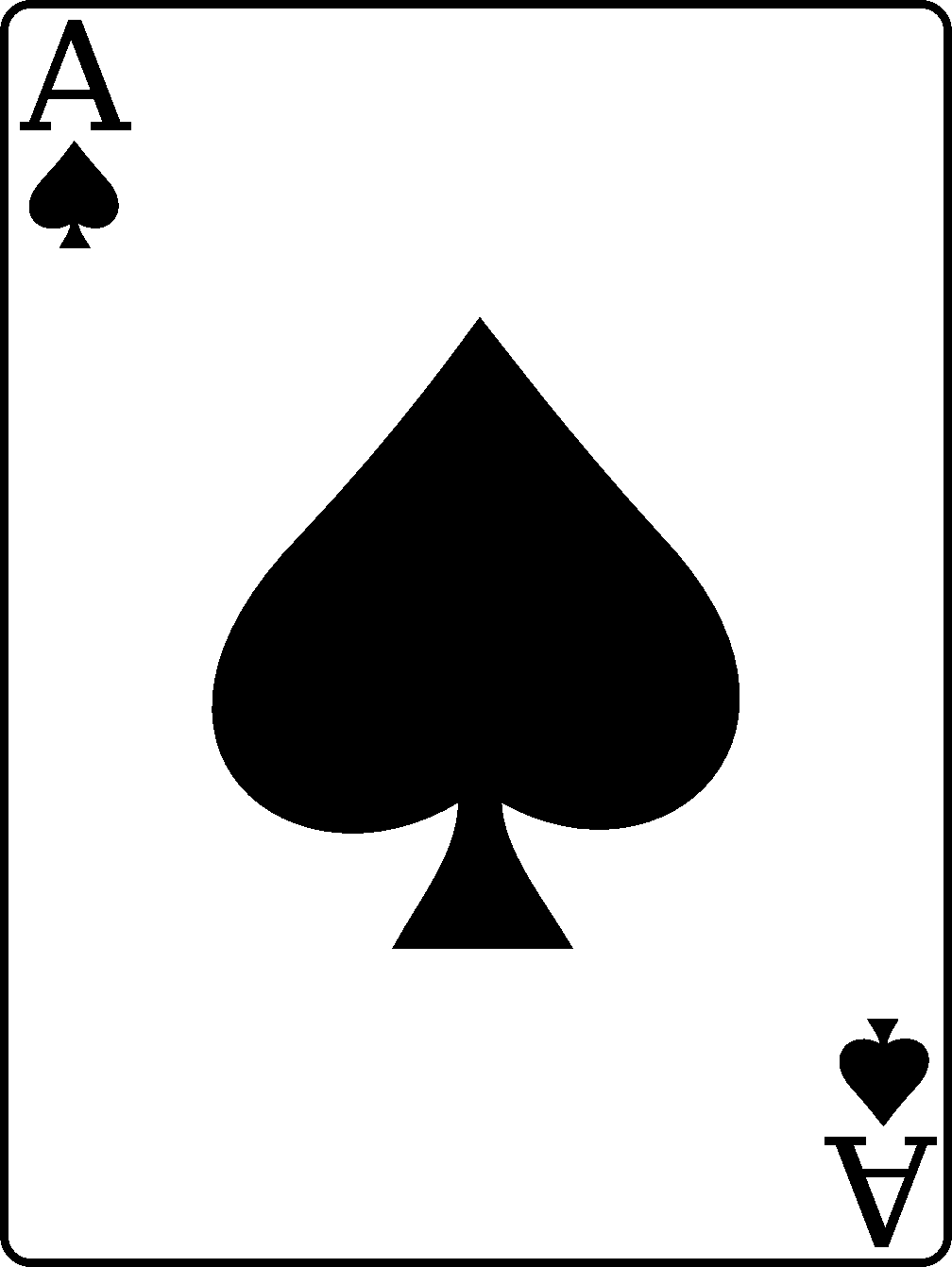 Ace Spade Card