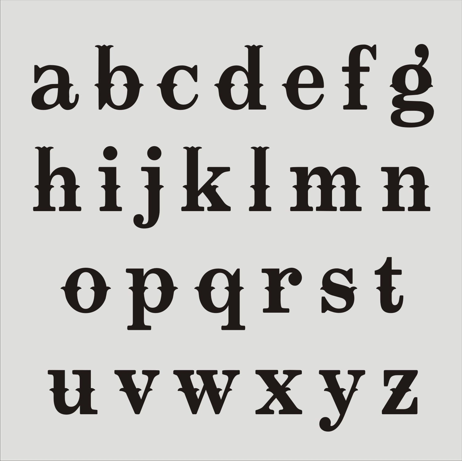 cool font styles alphabet