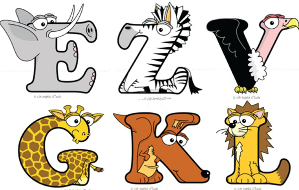 free clip art animal letters - photo #2