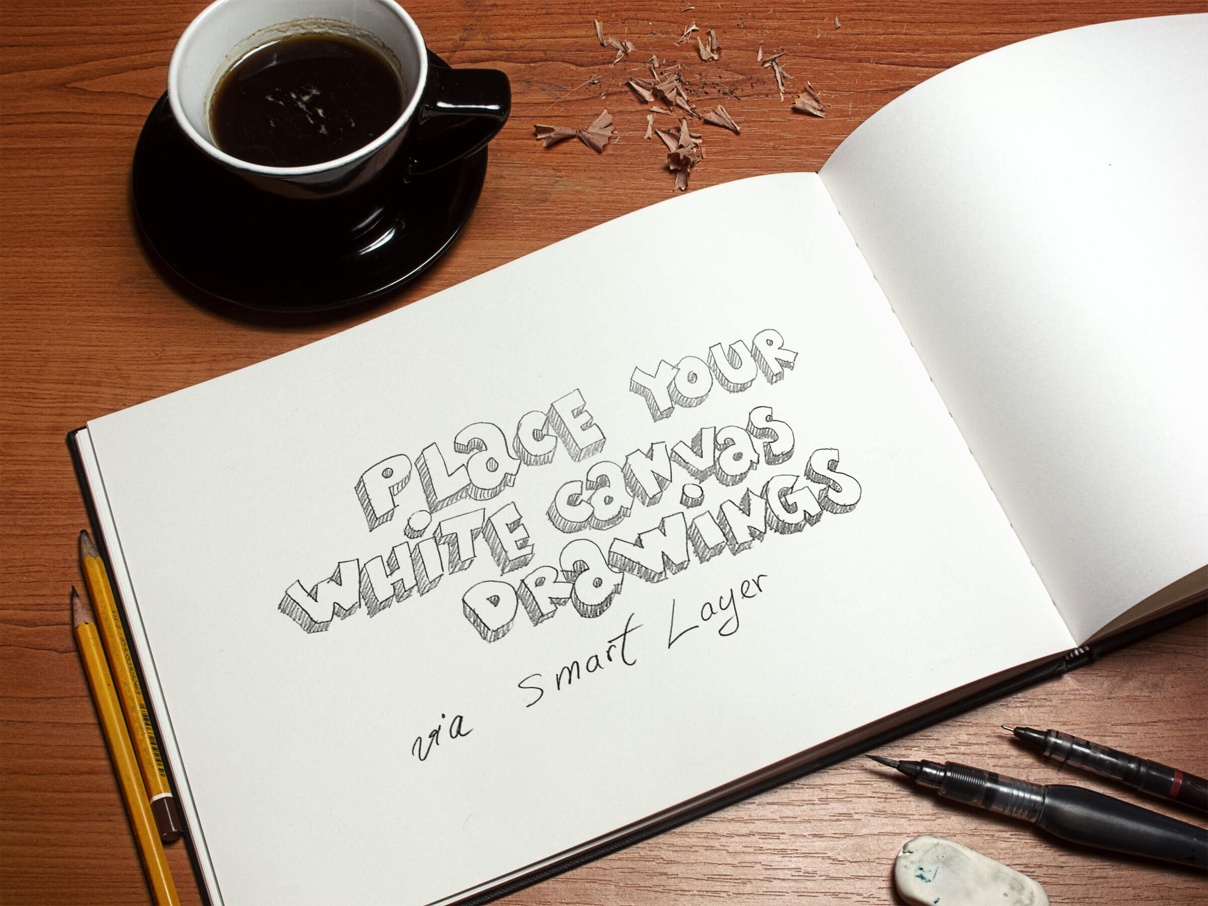 Art Book Mockup PSD Art Book Mockup PSD