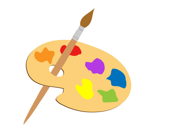 Artist Paint Palette Clip Art