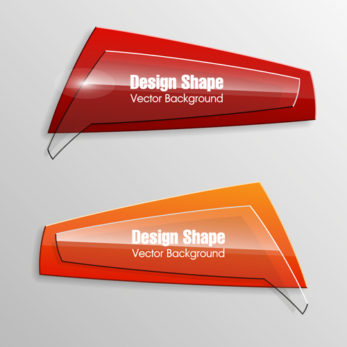 Banner Shape Vector Free Download