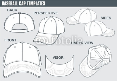 Baseball Cap Pattern Template Baseball Cap Pattern Template