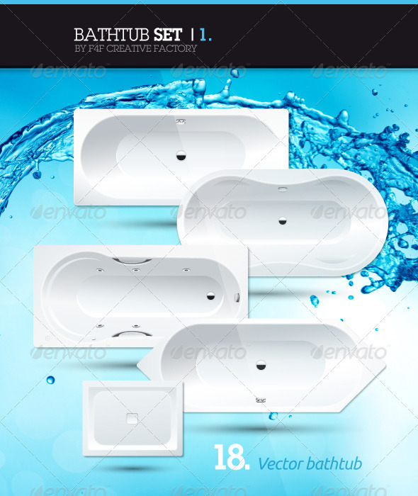 Bathtub Vector Template Bathtub Vector Template