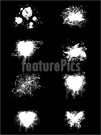 Black Abstract Grunge Vector Backgrounds