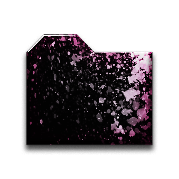 Black and Pink Folder Icons