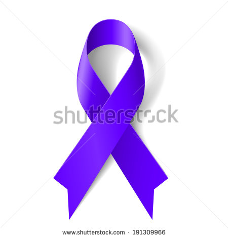 Black and White Awareness Ribbon