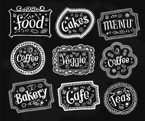 Black and White Food Labels
