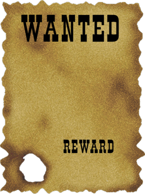 Blank Most Wanted Poster Template