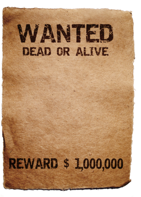 Blank Most Wanted Poster Template