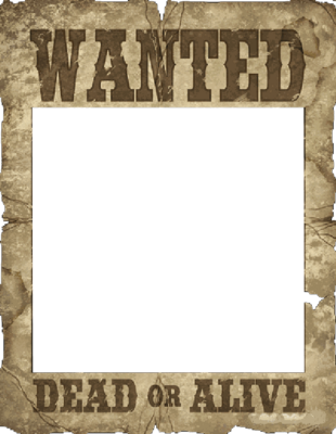 Blank Wanted Poster Template for Kids