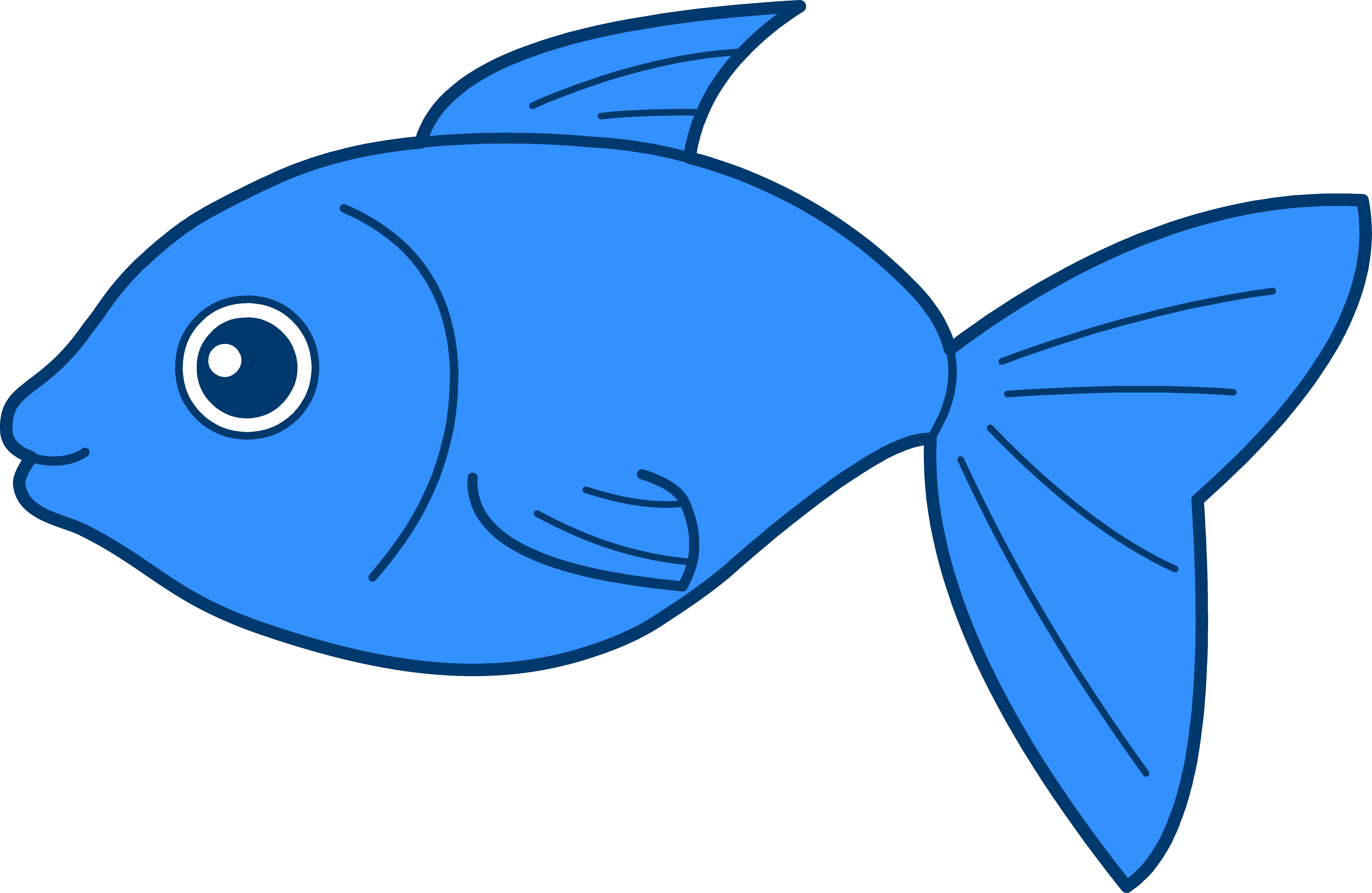 Blue Fish Clip Art