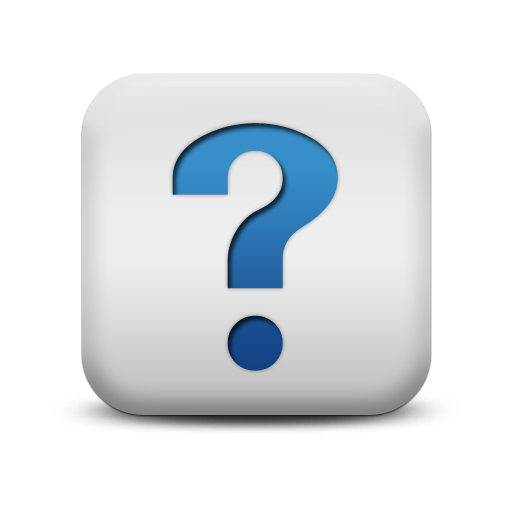 Blue Question Mark Icon