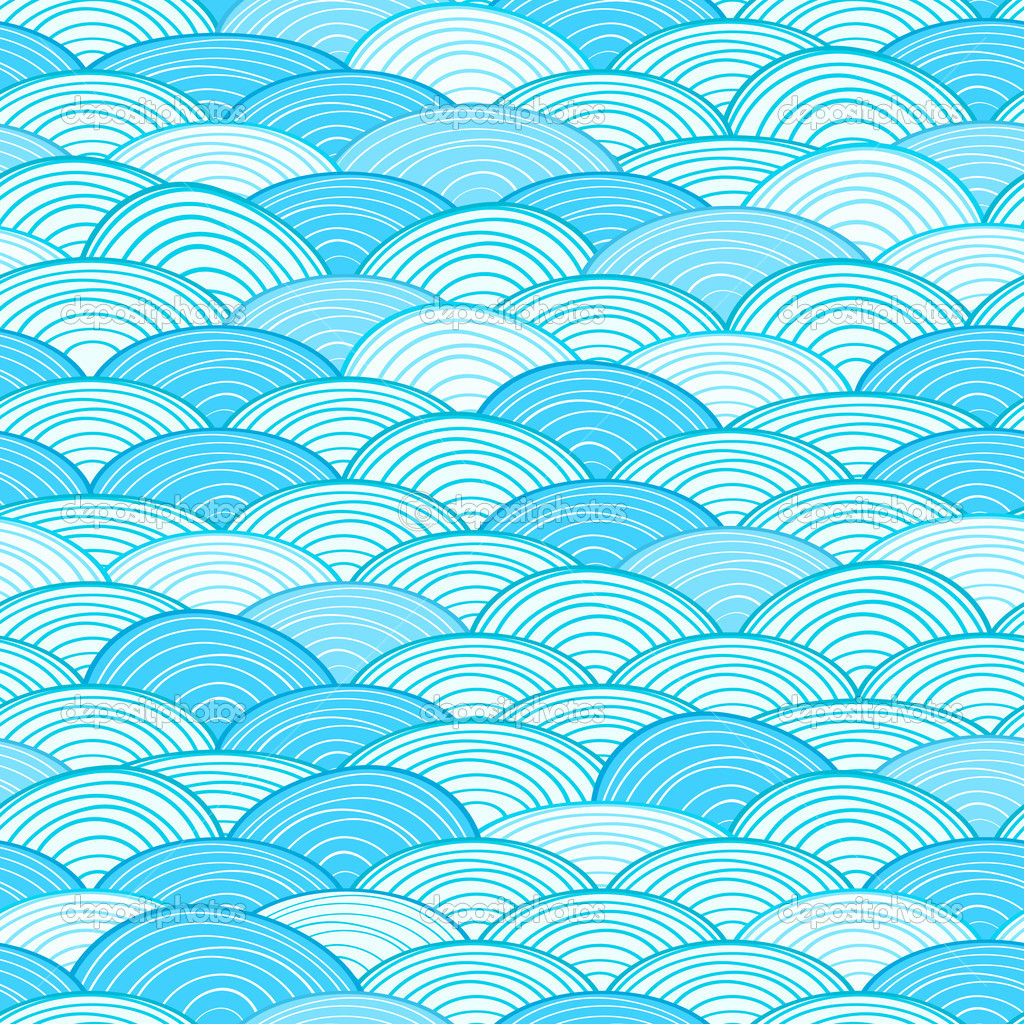 Blue Water Wave Patterns