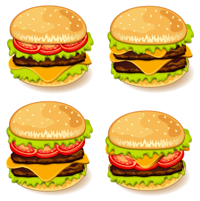 Burger Vector Graphic