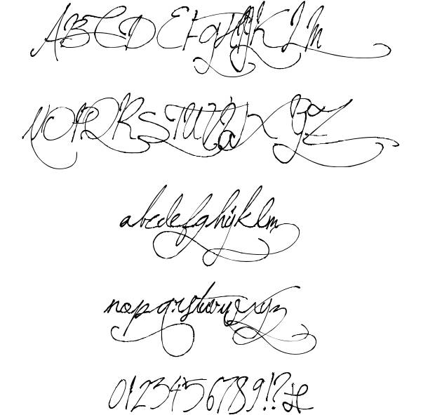 8 Vintage Handwriting Font Images