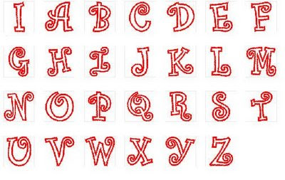 Camryn Letters and Numbers Font Applique