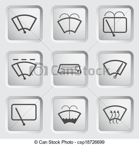 Car Window Icon Clip Art