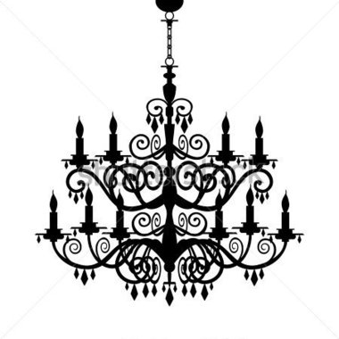 Chandelier Silhouette Clip Art Free