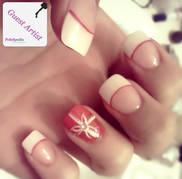 Christmas French Tip Nail Designs