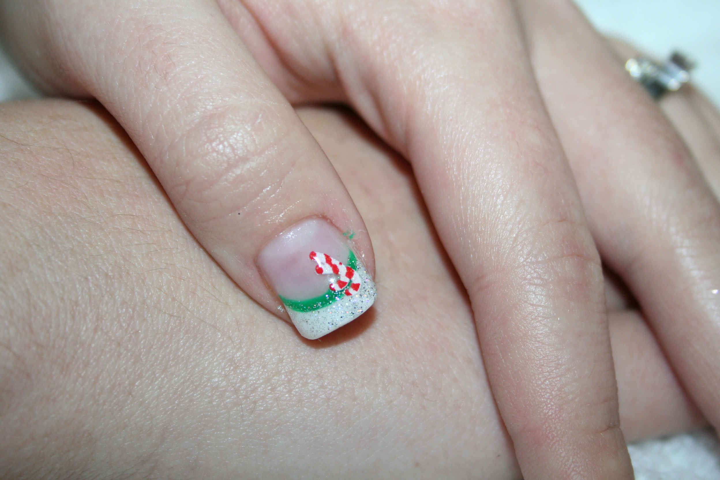 Christmas French Tip Nail Designs