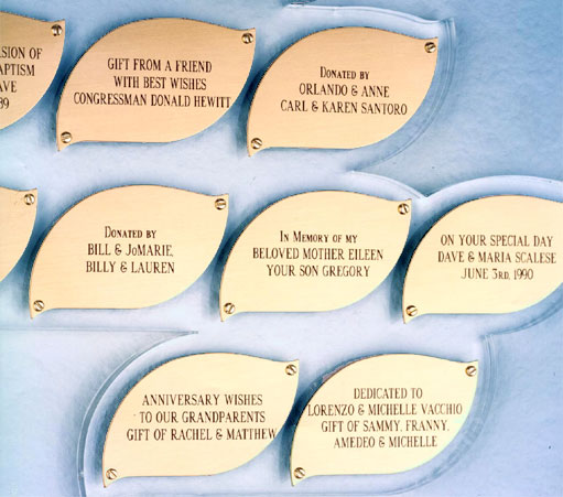 Church Tree of Life Donor Plaques Church Tree of Life Donor Plaques
