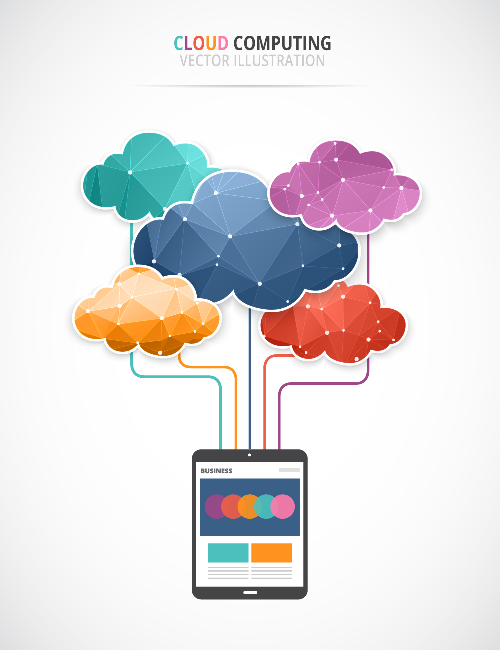 Cloud Computing Vector Art