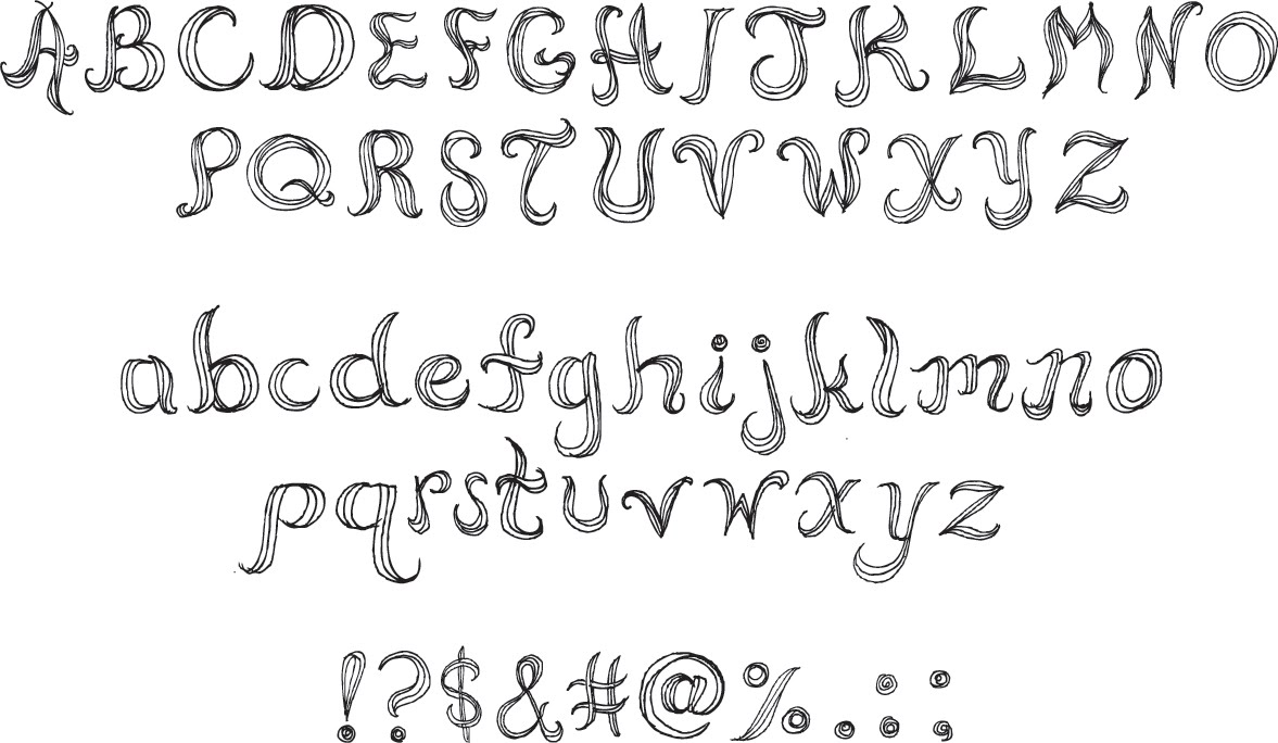 Cool Easy to Draw Fonts by Hand