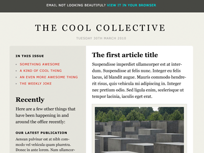 Cool Newsletter Layouts