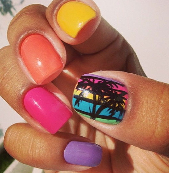 15 Summer Nail Designs 2014 Images