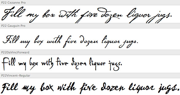 Cursive Handwriting Fonts