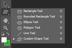 Custom Shape Tool Photoshop