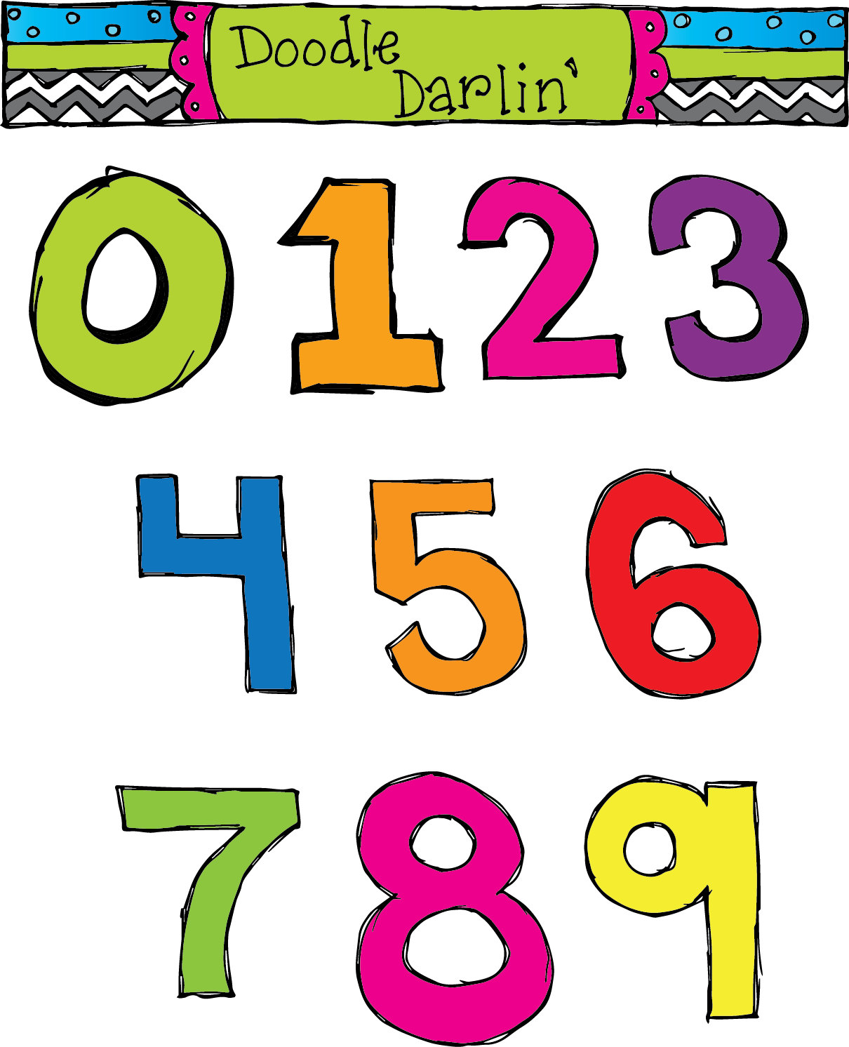 Cute Number Clip Art