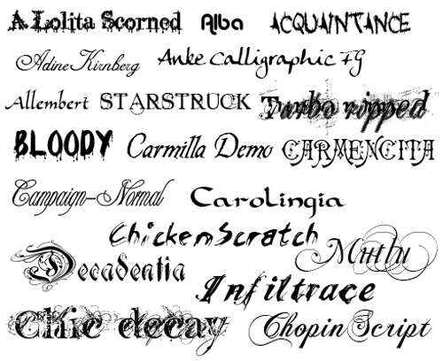 8 Different Font Styles Images