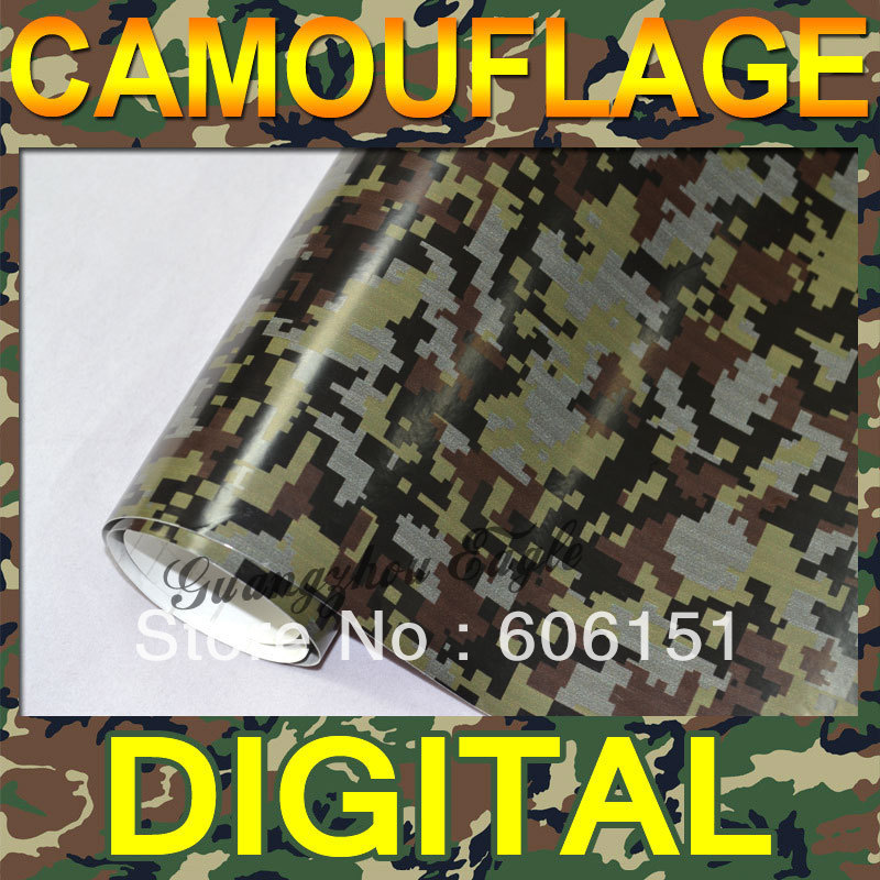 Digital Camo Vinyl Wrap Car