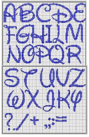 Disney Cross Stitch Alphabet Patterns