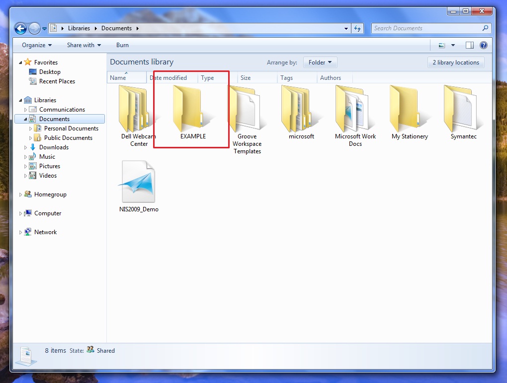 Documents Folder Windows 1.0